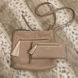 Kate Spade, perfect neutral, crossbody and wallet